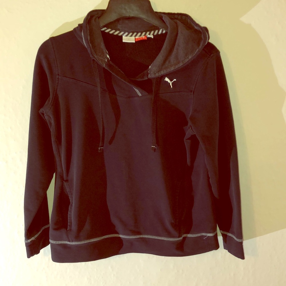 Lightweight Black Puma Sweatshirt